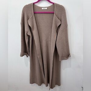 Mod Ref Women’s Cozy Knit Open-Front Cardigan Sweater - Tan